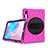 Silikon Hülle Handyhülle und Kunststoff Schutzhülle Hartschalen Tasche mit Ständer A04 für Samsung Galaxy Tab S6 10.5 SM-T860 Pink