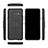 Silikon Hülle Handyhülle und Kunststoff Schutzhülle Hartschalen Tasche mit Ständer für LG G8X ThinQ