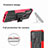 Silikon Hülle Handyhülle und Kunststoff Schutzhülle Hartschalen Tasche mit Ständer für Motorola Moto G50