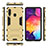 Silikon Hülle Handyhülle und Kunststoff Schutzhülle Hartschalen Tasche mit Ständer für Samsung Galaxy M40