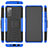 Silikon Hülle Handyhülle und Kunststoff Schutzhülle Hartschalen Tasche mit Ständer für Samsung Galaxy S20 FE (2022) 5G
