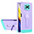 Silikon Hülle Handyhülle und Kunststoff Schutzhülle Hartschalen Tasche mit Ständer H01P für Xiaomi Poco X3 Violett
