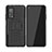 Silikon Hülle Handyhülle und Kunststoff Schutzhülle Hartschalen Tasche mit Ständer JX2 für Xiaomi Mi 10T 5G Schwarz
