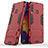 Silikon Hülle Handyhülle und Kunststoff Schutzhülle Hartschalen Tasche mit Ständer KC2 für Samsung Galaxy A60