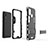 Silikon Hülle Handyhülle und Kunststoff Schutzhülle Hartschalen Tasche mit Ständer KC3 für Samsung Galaxy M31 Prime Edition