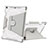 Silikon Hülle Handyhülle und Kunststoff Schutzhülle Hartschalen Tasche mit Ständer L05 für Apple iPad 10.2 (2020) Grau