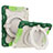 Silikon Hülle Handyhülle und Kunststoff Schutzhülle Hartschalen Tasche mit Ständer L10 für Apple iPad 10.2 (2020) Grün