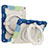 Silikon Hülle Handyhülle und Kunststoff Schutzhülle Hartschalen Tasche mit Ständer L10 für Apple iPad 10.2 (2020) Hellblau