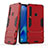 Silikon Hülle Handyhülle und Kunststoff Schutzhülle Hartschalen Tasche mit Ständer T03 für Samsung Galaxy A9s