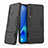 Silikon Hülle Handyhülle und Kunststoff Schutzhülle Hartschalen Tasche mit Ständer T03 für Samsung Galaxy A9s Schwarz