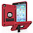 Silikon Hülle Handyhülle und Kunststoff Schutzhülle Hartschalen Tasche mit Ständer YJ1 für Apple iPad Mini 2 Rot