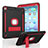Silikon Hülle Handyhülle und Kunststoff Schutzhülle Hartschalen Tasche mit Ständer YJ1 für Apple iPad Pro 10.5 Rot und Schwarz