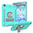 Silikon Hülle Handyhülle und Kunststoff Schutzhülle Hartschalen Tasche mit Ständer YJ2 für Apple iPad Mini