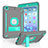 Silikon Hülle Handyhülle und Kunststoff Schutzhülle Hartschalen Tasche mit Ständer YJ2 für Apple iPad Mini Dunkelgrau