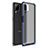 Silikon Hülle Handyhülle und Kunststoff Schutzhülle Hartschalen Tasche U01 für Samsung Galaxy A12 Blau