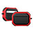 Silikon Hülle Handyhülle und Kunststoff Schutzhülle Hartschalen Tasche U03 für Apple AirPods Pro Rot