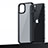 Silikon Hülle Handyhülle und Kunststoff Schutzhülle Hartschalen Tasche U04 für Apple iPhone 13 Mini Schwarz