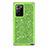 Silikon Hülle Handyhülle und Kunststoff Schutzhülle Hartschalen Tasche Vorder und Rückseite 360 Grad Ganzkörper Bling-Bling für Samsung Galaxy Note 20 Ultra 5G Grün