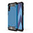 Silikon Hülle Handyhülle und Kunststoff Schutzhülle Hartschalen Tasche WL1 für Samsung Galaxy A70 Blau