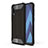Silikon Hülle Handyhülle und Kunststoff Schutzhülle Hartschalen Tasche WL1 für Samsung Galaxy A70 Schwarz