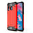 Silikon Hülle Handyhülle und Kunststoff Schutzhülle Hartschalen Tasche WL1 für Samsung Galaxy M30 Rot