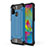 Silikon Hülle Handyhülle und Kunststoff Schutzhülle Hartschalen Tasche WL1 für Samsung Galaxy M30s Blau