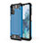 Silikon Hülle Handyhülle und Kunststoff Schutzhülle Hartschalen Tasche WL1 für Samsung Galaxy M32 5G Blau
