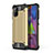 Silikon Hülle Handyhülle und Kunststoff Schutzhülle Hartschalen Tasche WL1 für Samsung Galaxy M51 Gold