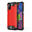 Silikon Hülle Handyhülle und Kunststoff Schutzhülle Hartschalen Tasche WL1 für Samsung Galaxy M51 Rot