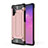 Silikon Hülle Handyhülle und Kunststoff Schutzhülle Hartschalen Tasche WL1 für Samsung Galaxy Note 10 Plus 5G Rosegold