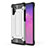 Silikon Hülle Handyhülle und Kunststoff Schutzhülle Hartschalen Tasche WL1 für Samsung Galaxy Note 10 Plus 5G Silber