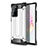 Silikon Hülle Handyhülle und Kunststoff Schutzhülle Hartschalen Tasche WL1 für Samsung Galaxy Note 20 Ultra 5G Silber