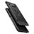 Silikon Hülle Handyhülle und Kunststoff Schutzhülle mit Fingerring Ständer A01 für Samsung Galaxy Note 8 Duos N950F Schwarz