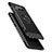 Silikon Hülle Handyhülle und Kunststoff Schutzhülle mit Fingerring Ständer für Samsung Galaxy Note 8 Schwarz