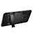 Silikon Hülle Handyhülle und Kunststoff Schutzhülle mit Ständer für Samsung Galaxy J7 Plus Schwarz
