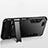 Silikon Hülle Handyhülle und Kunststoff Schutzhülle mit Ständer für Xiaomi Mi Note 3 Schwarz