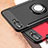Silikon Hülle Handyhülle und Kunststoff Schutzhülle Tasche mit Fingerring Ständer für Huawei Honor 10
