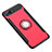 Silikon Hülle Handyhülle und Kunststoff Schutzhülle Tasche mit Fingerring Ständer für Huawei Honor 10 Rot