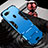 Silikon Hülle Handyhülle und Kunststoff Schutzhülle Tasche mit Fingerring Ständer für Oppo AX7 Hellblau