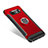 Silikon Hülle Handyhülle und Kunststoff Schutzhülle Tasche mit Fingerring Ständer für Samsung Galaxy Note 8 Rot