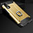 Silikon Hülle Handyhülle und Kunststoff Schutzhülle Tasche mit Fingerring Ständer H01 für Huawei Nova 6 Gold