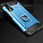 Silikon Hülle Handyhülle und Kunststoff Schutzhülle Tasche mit Fingerring Ständer H01 für Huawei Nova 6 Hellblau