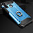 Silikon Hülle Handyhülle und Kunststoff Schutzhülle Tasche mit Fingerring Ständer H01 für Huawei P30 Lite Blau