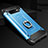 Silikon Hülle Handyhülle und Kunststoff Schutzhülle Tasche mit Fingerring Ständer H01 für Samsung Galaxy S10 5G Hellblau
