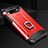Silikon Hülle Handyhülle und Kunststoff Schutzhülle Tasche mit Fingerring Ständer H01 für Samsung Galaxy S10 5G Rot