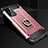 Silikon Hülle Handyhülle und Kunststoff Schutzhülle Tasche mit Fingerring Ständer N01 für Samsung Galaxy Note 20 5G