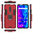 Silikon Hülle Handyhülle und Kunststoff Schutzhülle Tasche mit Fingerring Ständer S01 für OnePlus 7 Pro