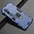 Silikon Hülle Handyhülle und Kunststoff Schutzhülle Tasche mit Magnetisch Fingerring Ständer D02 für Xiaomi Mi Note 10 Pro
