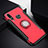 Silikon Hülle Handyhülle und Kunststoff Schutzhülle Tasche mit Magnetisch Fingerring Ständer für Huawei Nova 4e Rot