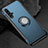 Silikon Hülle Handyhülle und Kunststoff Schutzhülle Tasche mit Magnetisch Fingerring Ständer R01 für Huawei Honor 20S